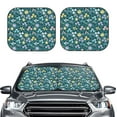 thumbnail image 2 of Goofa Floral Pattern 2 Piece Car Windshield Sun Shade Foldable | Front Windshield Shade for Sun, Heat and UV Rays | Sunshade for Car Front Window-, 2 of 7