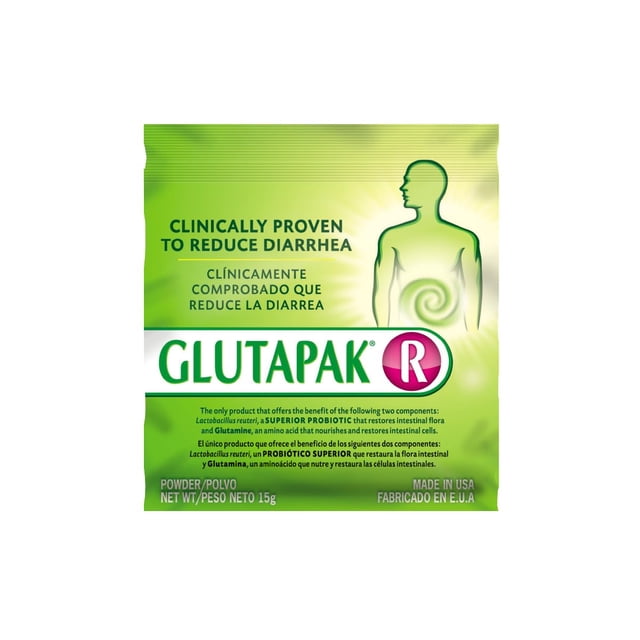 Glutapak en polvo para la salud digestiva con L-glutamina y probióticos