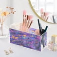 thumbnail image 5 of BZSMCE Acrylic 4 Compartments Pencil Holder Organizer Makeup Brush Holder In Starry Butterfly Night Pattern, 5 of 6