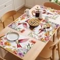 thumbnail image 5 of Hummingbird Flower Placemats Set of 4, Floral Non-Slip Place Mats Washable Table Mats for Kitchen Dining Table Decorations Indoor/Outdoor, 5 of 9