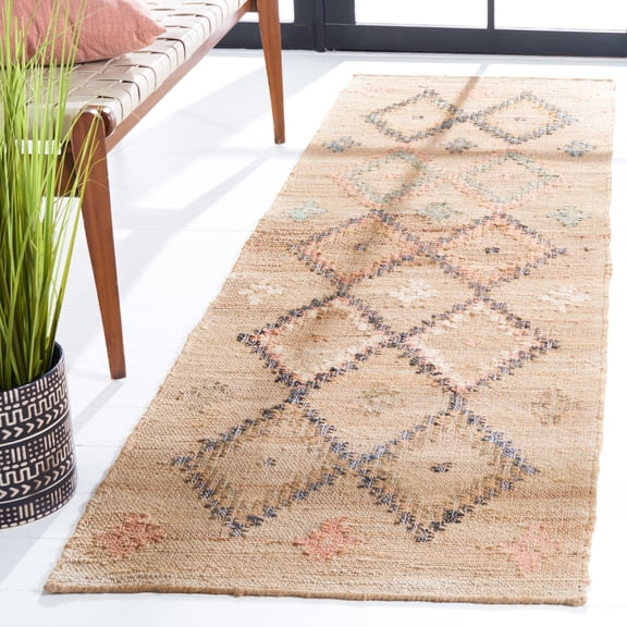 Safavieh Kilim Mendoza Geometric Runner Rug, Natural/Blue, 2'3" x 7'