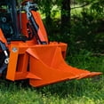 thumbnail image 3 of Titan Attachments USA Made Orange Extreme HD Stump Bucket Tree Spade Scoop Digger, Skid Steer Quick Tach Mounting Style, 3 of 10