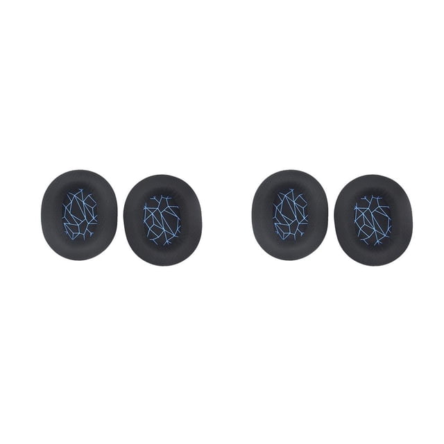 Sidaley 2 piezas de almohadillas para auriculares, auriculares con aislamiento de ruido, auriculares montados en la cabeza, orejeras suaves, almohadillas Azul 2piezas