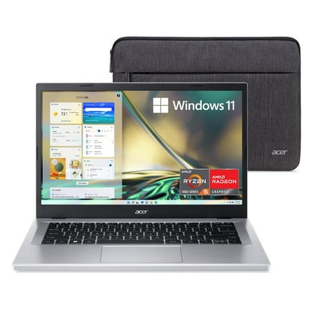 acer Aspire 3 A315-24PT-R0UX Slim Laptop, 15.6" Full HD IPS Touch Display, AMD Ryzen 5 7520U Quad-Core Processor, AMD Radeon Graphics, 16GB LPDDR5, 512GB NVMe SSD, Wi-Fi 6, Windows 11 Home