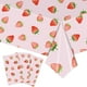 thumbnail image 1 of Juego de vajilla desechable con temática de fiesta de fresas, vajilla decorativa de papel, vajilla desechable, 1 of 6