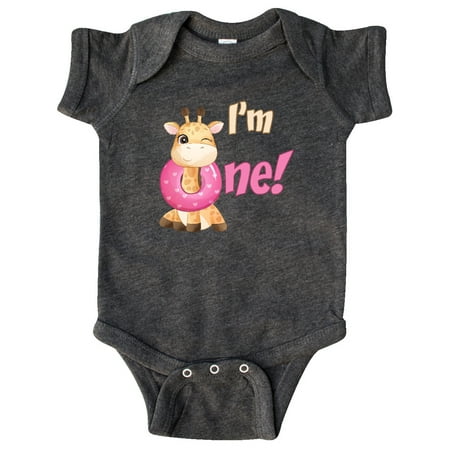 

Inktastic I m One Giraffe Gift Baby Boy or Baby Girl Bodysuit