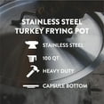 thumbnail image 3 of GasOne Stainless Steel Stockpot with Basket – 100qt Stock Pot with Lid and Reinforced Bottom, 3 of 7
