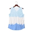 thumbnail image 2 of cfhntfmh Tank Tops for Women Summer V Neck Sleeveless T-Shirts Tops Casual Loose Tie Dye Tees Shirts with Pocket, 2 of 7