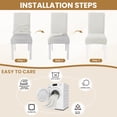 thumbnail image 6 of JIATER 100% Waterproof Dining Chair Covers Stretch Chair Slipcovers Protector Set of 4,Beige, 6 of 8
