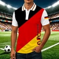 thumbnail image 4 of Family Matching Soccer Jersey T Shirts for Men Boys Germany Flag Printed Short Sleeve Football Fan Tops, 4 of 5