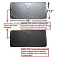 thumbnail image 2 of Car Windshield Sun Shade - UV Blocking & Heat Resistant, Universal Foldable Car Sun Shade for Car/SUV/Truck, Easy to Storage and Keep Car Cooler, 59" x 27.6", 2 of 7
