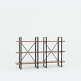 thumbnail image 3 of Davee Antique Walnut Color Bookshelves-70.86"W*43"H, 3 of 3
