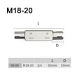 thumbnail image 1 of Bgsha 1PC Broken Head Taps Set Hex Double Head Screw Tap Extractor -M22, 1 of 6