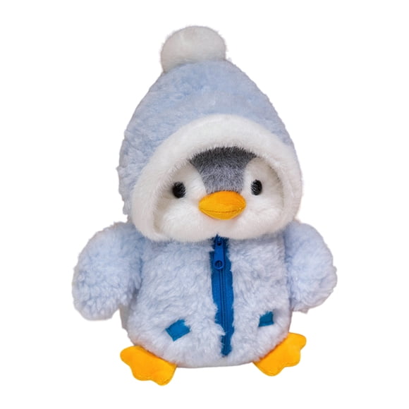 Blue Penguin Plush Toy Stuffed Animal Soft Furry Doll Ocean Themed Gift For Kids Cute Penguin Plushie Comfort Toy For Children Birthday Souvenir 9.84 X 5.91 X 3.94 Inches 0.34 Lb