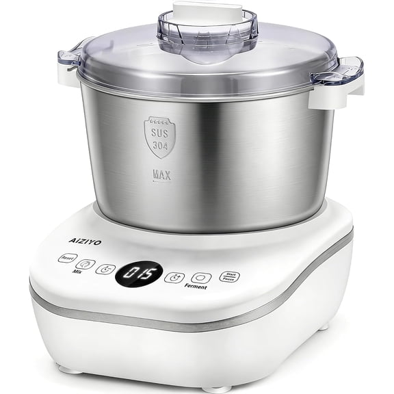 DoughChief 7.4QT Dough Maker, Mixer with Ferment Function, 304 Stainless Steel Bowl, Removeable Lid, Face-up Touch Panel, Electric Dough Proofing Box for Pizza & Bread