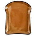 thumbnail image 1 of 1pc Bread Shape Creative Dessert Plate Western Restaurant Plate (light Brown), 1 of 5