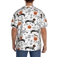 thumbnail image 3 of KLL Halloween Dachshund Print Men's Shirt Short Sleeve Button Down Summer Cuba Beach Shirts- Medium, 3 of 5