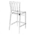 thumbnail image 2 of Pemberly Row Modern 25.5" Outdoor Counter Stool in Transparent Clear, 2 of 8