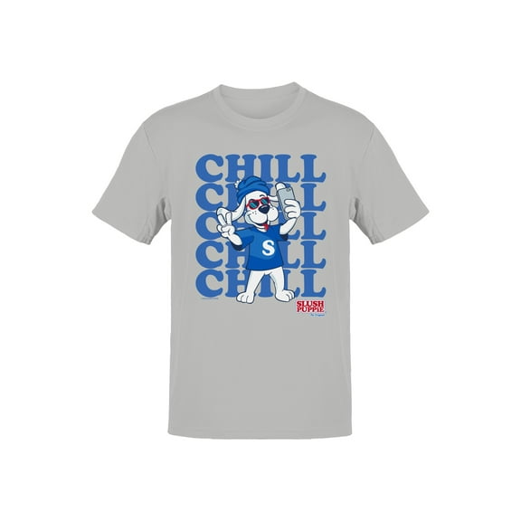 Officially Licensed Slush Puppie Chill Dog Selfie Men's T-shirt