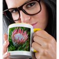 thumbnail image 2 of 3drose, Africa, South Africa, Cape Town. King Protea Flower Close-up., 11oz Two-tone Yellow Mug, 2 of 6