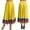 Yellow 87cm, variant on Aiihoo Womens Flamenco Ballroom Dance Folk Dancing Colorful Stripe Hem Skirt Red 55cm XXL