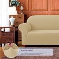 thumbnail image 4 of Nvzi Slipcovers 1 Piece, Khaki Stretch Couch Covers for 3-Seater Sofa, Stretch Sofa Cover, Durable Slipcovers, Premium Stretch Couch Cover for Sofa Protection, Essential Sofa Cover for Home Use, 4 of 5