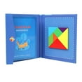 thumbnail image 1 of Partheme Novelty Toys 1 Counts Wood Magnetic Tangram & T-words Puzzle Game Book Kids Wood Toys Shapes 5ml A, 1 of 1