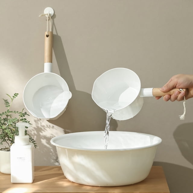 Cookware Set Water Long Handle Plastic Water Bathroom Hair Washing Spoons Kitchen Water Water with String Spoon Kitchen Home Tools Frying Pan,Saucepan,Stock Pot,Nonstick Pan,Stainless Steel Pot,Ceram