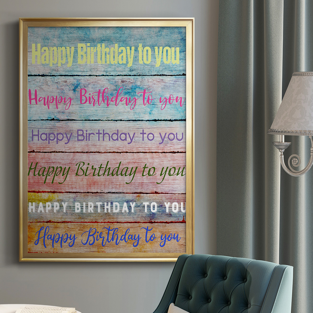 Birthday Song Premium Framed Print - Ready to Hang