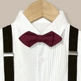 thumbnail image 4 of Hienoo Boys Formal Suit Wedding Party Short Sleeve Shirt & Suspenders Pants Set, 4 of 4