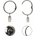 thumbnail image 3 of 20 Piezas de Anillos de Clip de Cortina de Metal que Se Pueden Abrir, Fáciles de Abrir y Cerrar, Diámetro Interior 38 mm, para Cortinas Pesadas y Cortinas Ligeras (Plata), 3 of 5