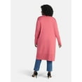 thumbnail image 4 of Terra & Sky Women's Plus Duster Cardigan, Sizes 0X-5X, 4 of 5