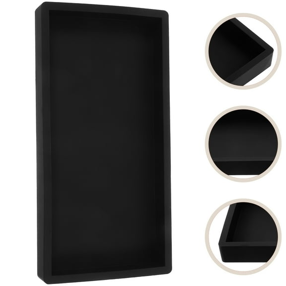 WEAVILUX Bathroom Silicone Tray Modern Rectangular 1Pcs 7.9x3.9x0.7In