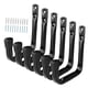 thumbnail image 4 of 5x ganchos de garaje de alta resistencia ganchos de utilidad con tornillos pernos ganchos de pared para colgar gancho de almacenamiento para Cable de Negro, 4 of 8