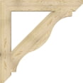 thumbnail image 3 of Ekena Millwork 6"W x 46"D x 46"H Funston Slat Rough Sawn Bracket, Douglas Fir, 3 of 4