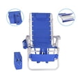 thumbnail image 3 of Ultimate Heavy Duty Padded Backpack Beach Chair for Adults with Footrest & Cooler Pouch | Lay Flat, 5 Reclining Positions | Removable Insulated Cooler Pouch | 300 lbs Weight Capacity, 3 of 9