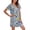 Blue2, variant on ZDNIXIAN Women's Cotton Nightgown Sleepwear Crew Neck Loose Sleep Dress, Soft Casual Loungewear Nightdress for Indoor Daily Wear