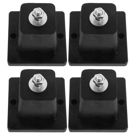 HINTRMENT 4Pcs Anti Vibration Pad Damping Base for Air Conditioner Noise Reduction Reusable Non Slip Rubber Material