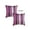 Multi-color, variant on Set of 2 Purple Varigated Stripe Decorative Pillow Covers