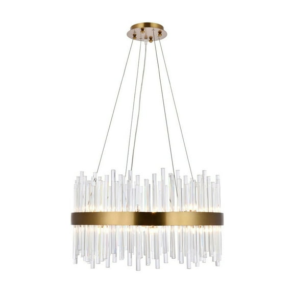 Dallas 16 light Gold Chandelier Clear Royal Cut Crystal