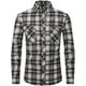 thumbnail image 1 of Camisa informal a cuadros para hombre, estilo formal, de negocios, de corte entallado y con bolsillos para uso social en la calle, 1 of 4