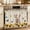 Beige, variant on Oven Skirt Curtain for Kitchen 20x27 Inch, Pig Sunflower Western Oven Curtain with 8 Ribbon Ties & Ruffle Trim, Stove Skirt Curtain Dishwasher for Cabinets Over Sinks Rustic Daisy Grey Wooden