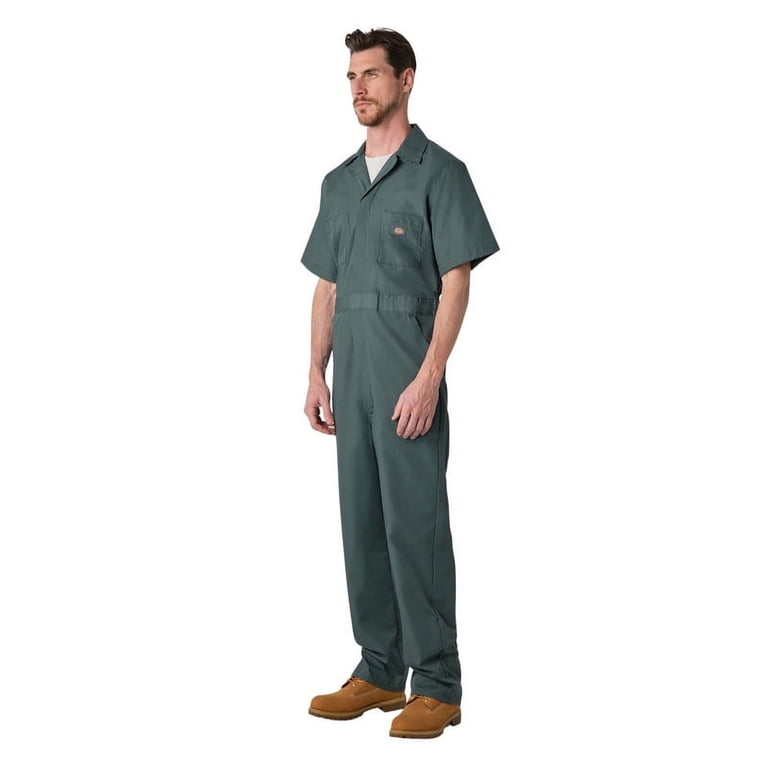 Dickies Men's Poplin Short Sleeve Coverall, Lincoln Green, 3XL