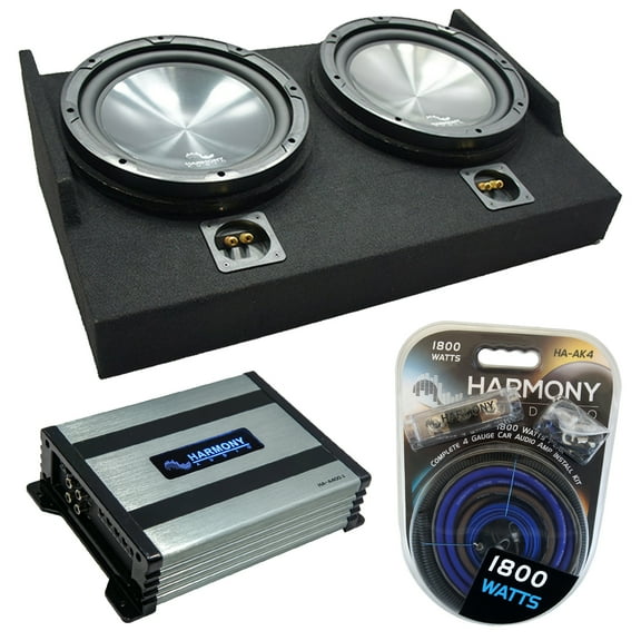 15-25 Ford F150 Super Cab Harmony HA-R124 Dual 12 Custom Sub Box HA-A400.1 Amp