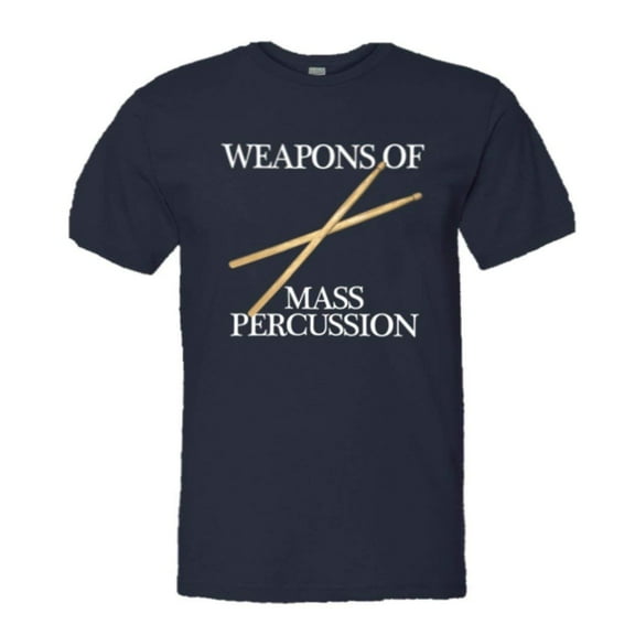 PleaseMeTeesâ„¢ Mens Weapons Of Mass Percussion Drum Sticks HQ Tee