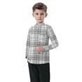 thumbnail image 5 of Ltctricy Toddler Baby Button down Shirts Boys Girls Plaid Long Sleeve Collared Dress Shirts School Casual Blouses, 5 of 7