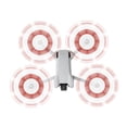 thumbnail image 4 of Inteprter 8 piezas Wing Airscrew Paddle Dual Lower Ruido Airfoils Small Compact Airfoil Llevar fácilmente Reemplazo para Mini 3 Red Type3 NO3, 4 of 6