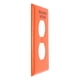 thumbnail image 2 of Placa Dúplex Leviton Nylon Naranja Para Contacto, 2 of 3