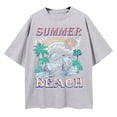 thumbnail image 4 of ERkkoi Oversized Graphic Tees for Women Trendy Cute Summer Tops Crew Neck Short Sleeve Loose Fit Casual T Shirts Grey XXL, 4 of 5
