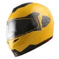 thumbnail image 5 of 1Storm Motorcycle Street Bike Modular/Flip up Dual Visor/Sun Shield Full Face Helmet HG339 Glossy Yellow, 5 of 7